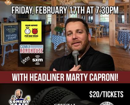 Comedy Night at Crystal Ridge Winery