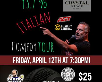 Italian Comedy Night at Crystal Ridge Winery