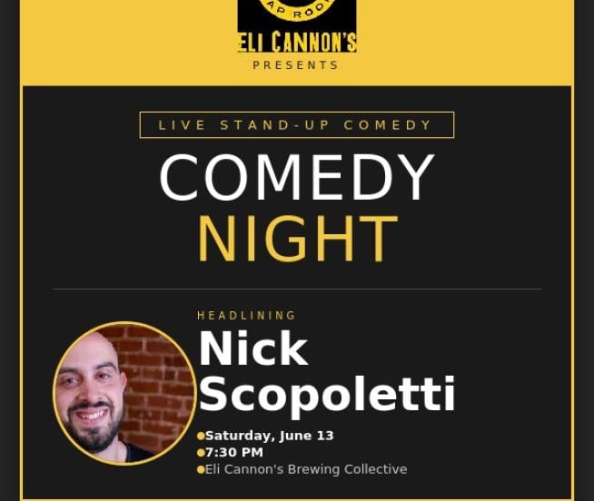 Comedy Night at Eli Cannon's Brewing Collective (ECBC)