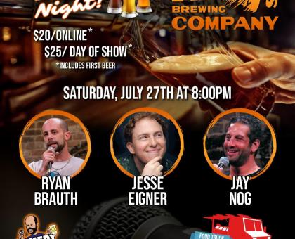 Hanging Hills Comedy Craft Beer Night
