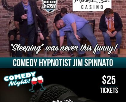 Jim Spinnato's Comedy Hypnosis Night at Priam Vineyards