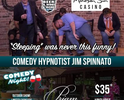 Comedy Hypnosis at Priam Vineyards