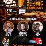 Hanging Hills Comedy Craft Beer Night