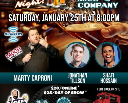 Hanging Hills Comedy Craft Beer Night
