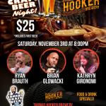 Hooker Comedy Craft Beer Night