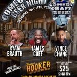 Hooker Comedy Craft Beer Night