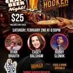 Hooker Comedy Craft Beer Night