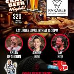 Parable Comedy Craft Beer Night