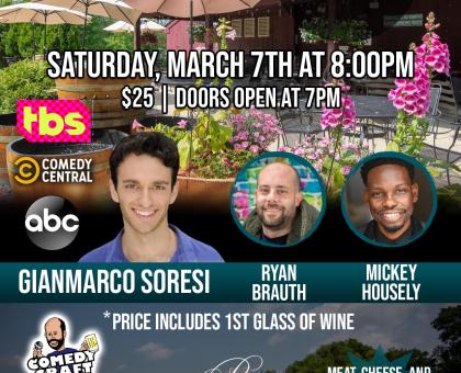Priam Vineyards Comedy Night