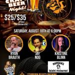 Stubborn Beauty Comedy Craft Beer Night